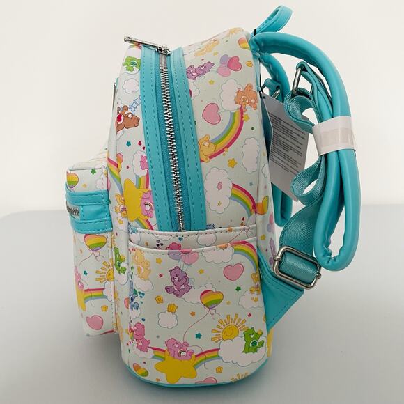Loungefly Care Bears Special 40th Anniversary Rainbow Backpack NWT - Picture 3 of 10